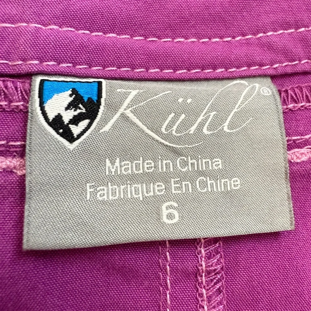 Kuhl Purple A Line Utility Skirt Stretch Outdoor Casual Size 6